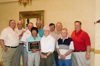 River Run Outfitters group at celebration dinner for receiving "2006 Orvis Outfitter of the Year"